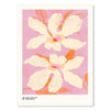 Nordic Beige & Black Geometric Floral Line Art Canvas Print