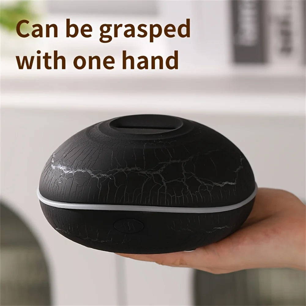 Flame Aroma Humidifier with Colorful LED Lighting