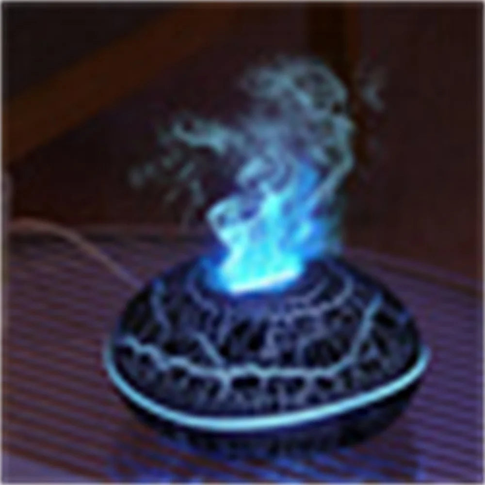 Flame Aroma Humidifier with Colorful LED Lighting