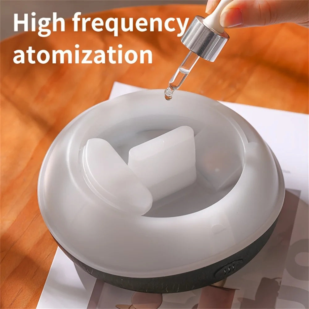Flame Aroma Humidifier with Colorful LED Lighting
