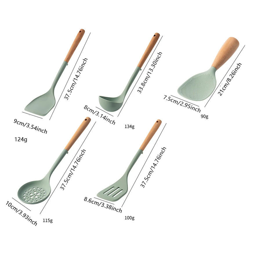 High-Temperature Silicone Cooking Spatula