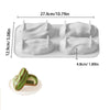 4 6 12-Cell Pistachios Design Silicone Chocolate Mold Food Grade Mousse Cake Mould Kitchen Bakeware Party Dessert Baking Tools