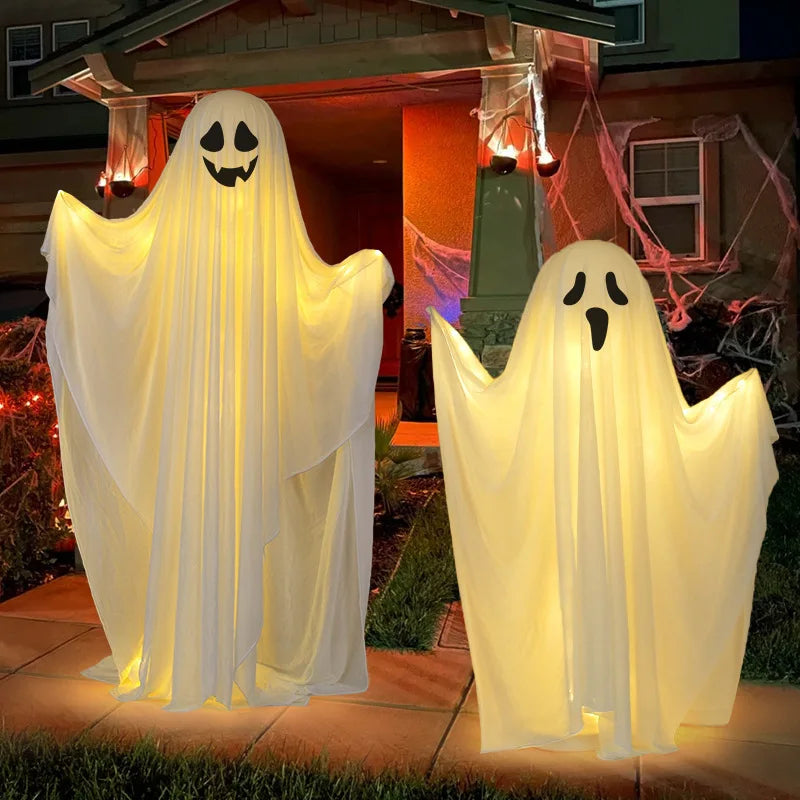 Life-Size Glow-in-the-Dark Ghost Halloween Decoration