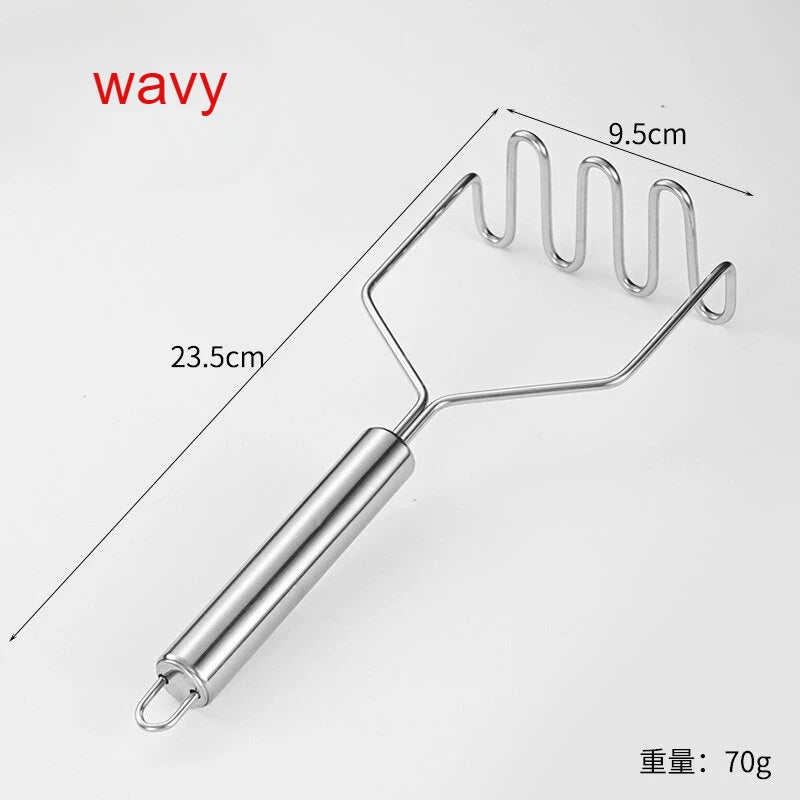 Stainless Steel Potato Masher – Ergonomic Non-Slip Vegetable Press