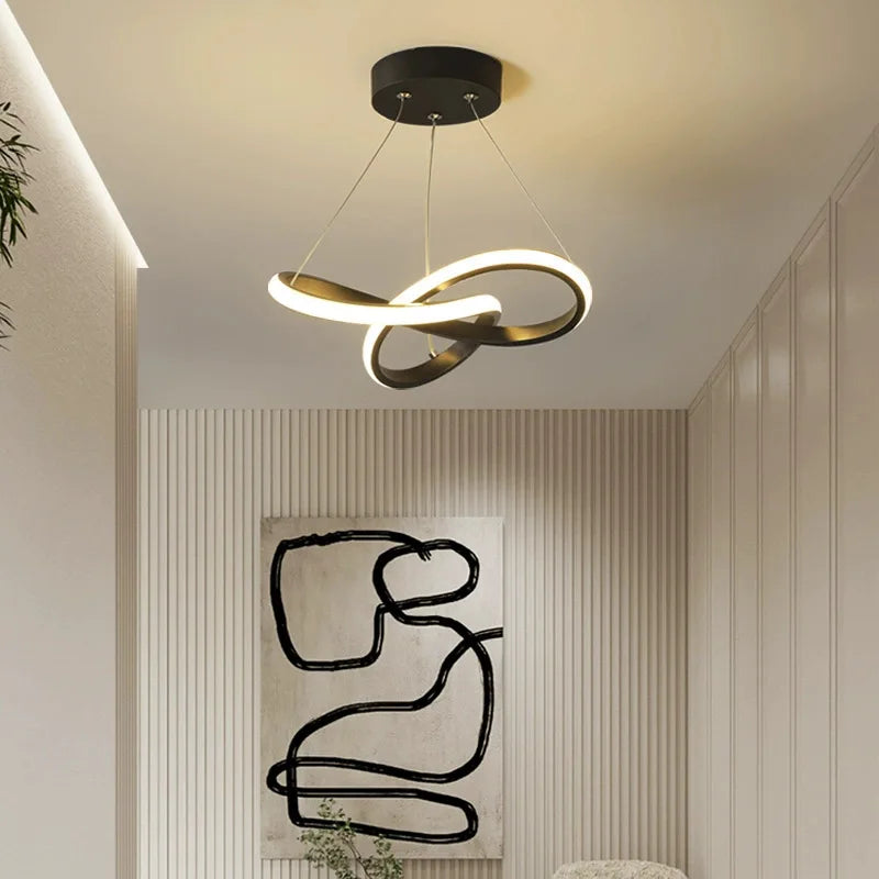 Modern LED Pendant Light – Irregular Streamlined Design