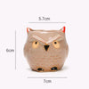 Mini Owl Ceramic Succulent Pot – Cute Animal Flower Pot for Desktop & Garden