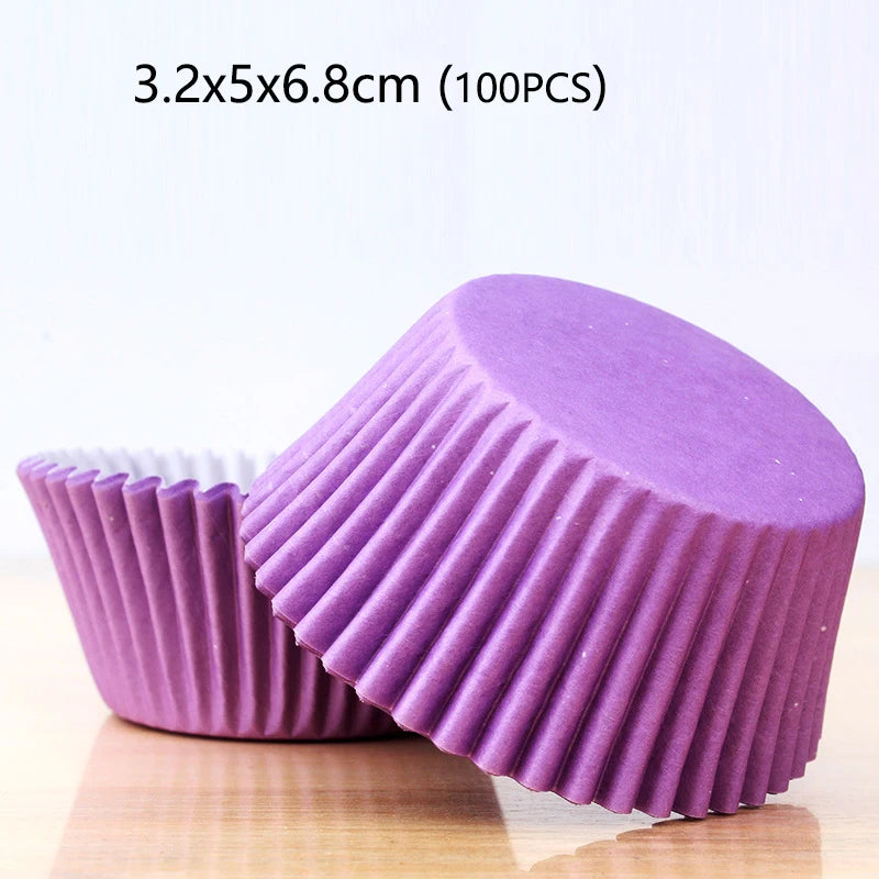 100/1000pcs Cake Paper Cups Mini Cupcake Cups Cake Cupcake Liner Baking Muffin Box Cup Case Tray Cake Molds Kitchen Pastry Tools