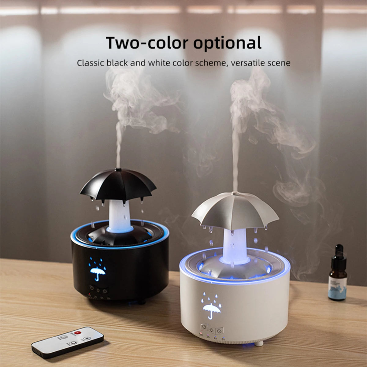 Cloud Rain Humidifier with Remote & Night Light