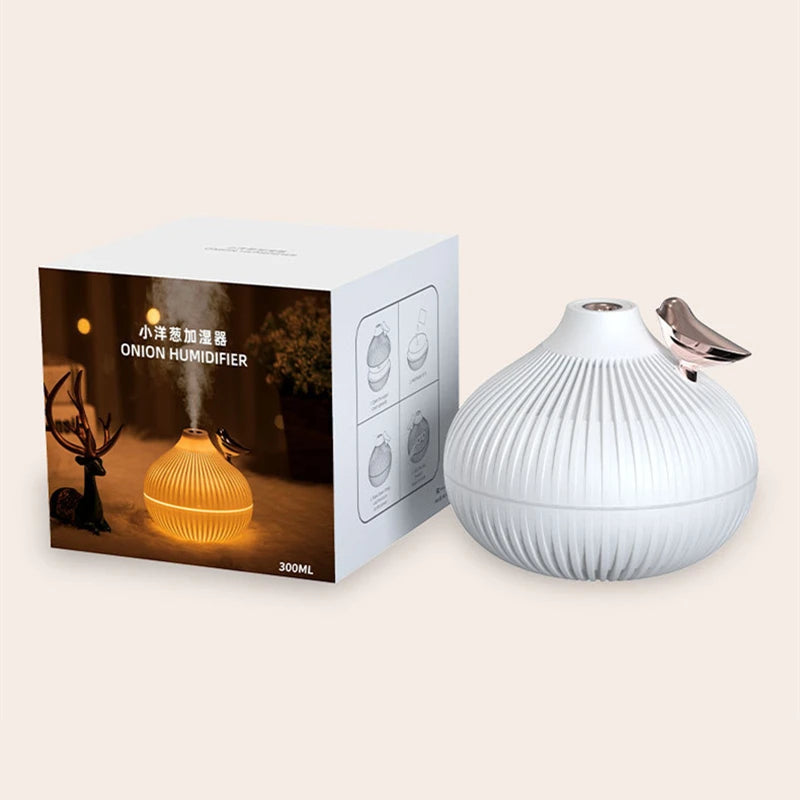 300ml USB Aroma Diffuser & Humidifier with Warm LED Light