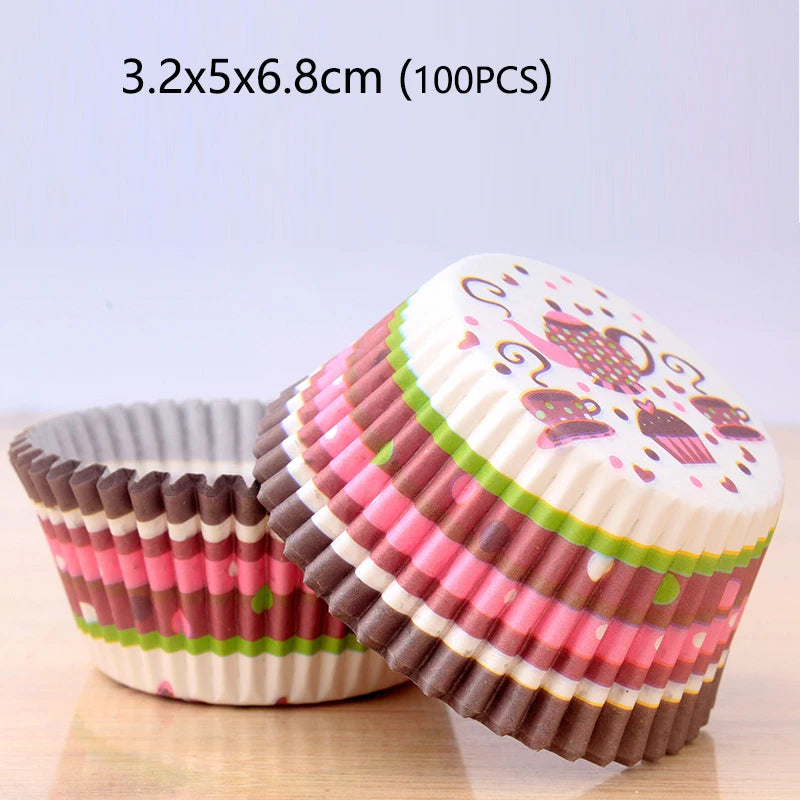 100/1000pcs Cake Paper Cups Mini Cupcake Cups Cake Cupcake Liner Baking Muffin Box Cup Case Tray Cake Molds Kitchen Pastry Tools