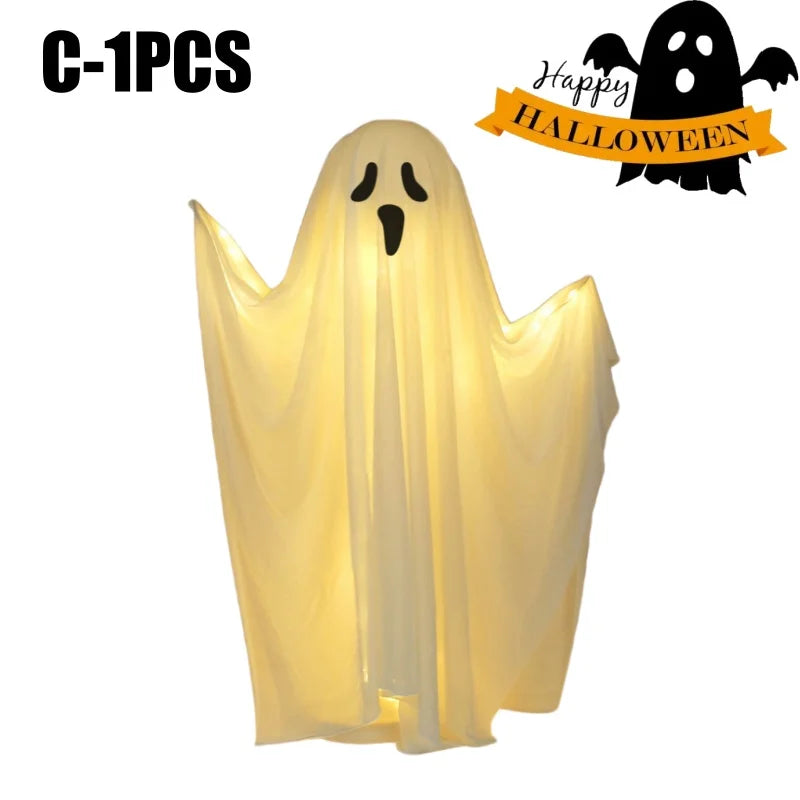 Life-Size Glow-in-the-Dark Ghost Halloween Decoration