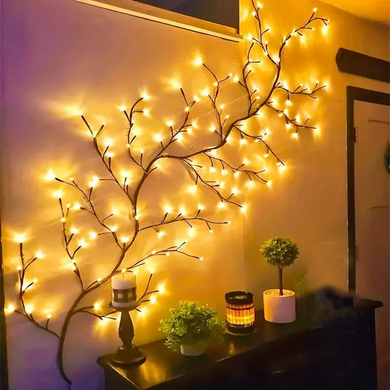 144 LED USB Willow Vine Branch Wall Light – Warm White