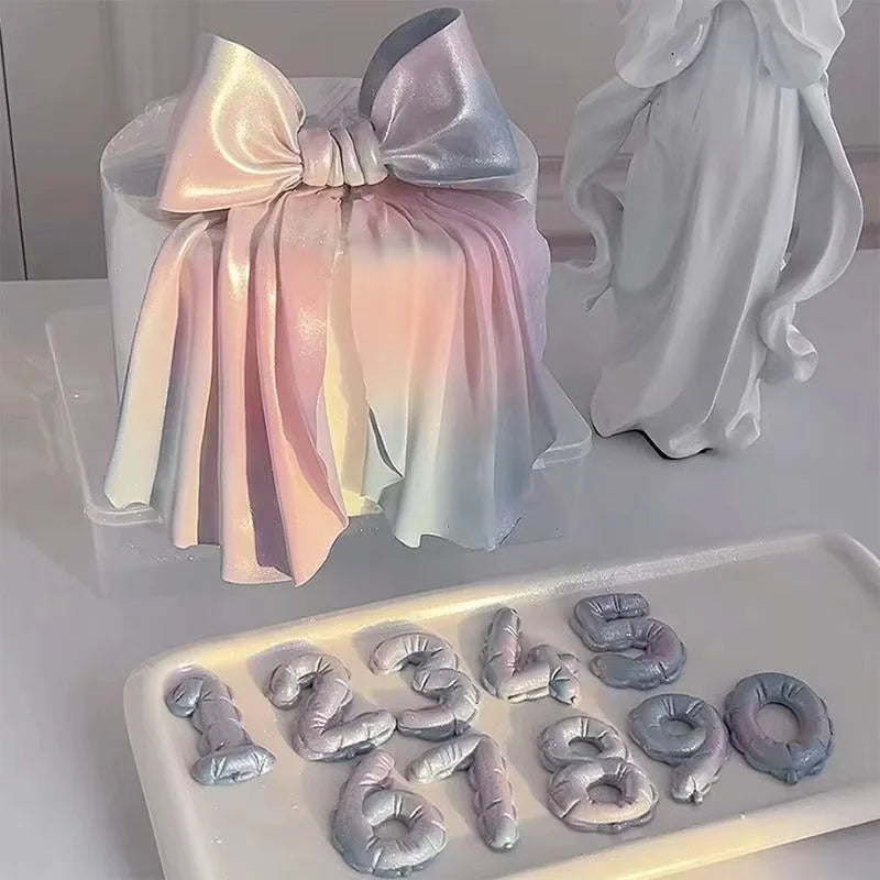 1PCS/2PCS DIY Number Fondant Cake Decorating Silicone Mould Lollipop Chocolate Baking Tool Resin Clay Handmade Gift Making Mold