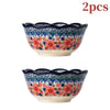 Vintage Floral Ceramic Bowl – Multi-Use for Soup, Rice & Noodles