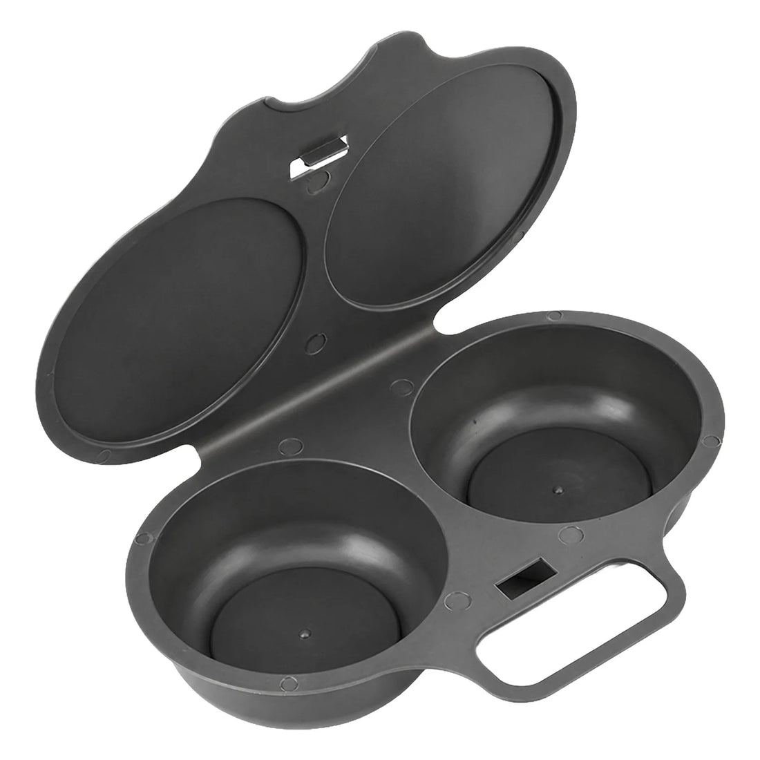 Egg Steamer Microwave Egg Cooker for Home Kitchen Dorm Office Meal Prep Food Grade PP Plastic Breakfast Mold Gray