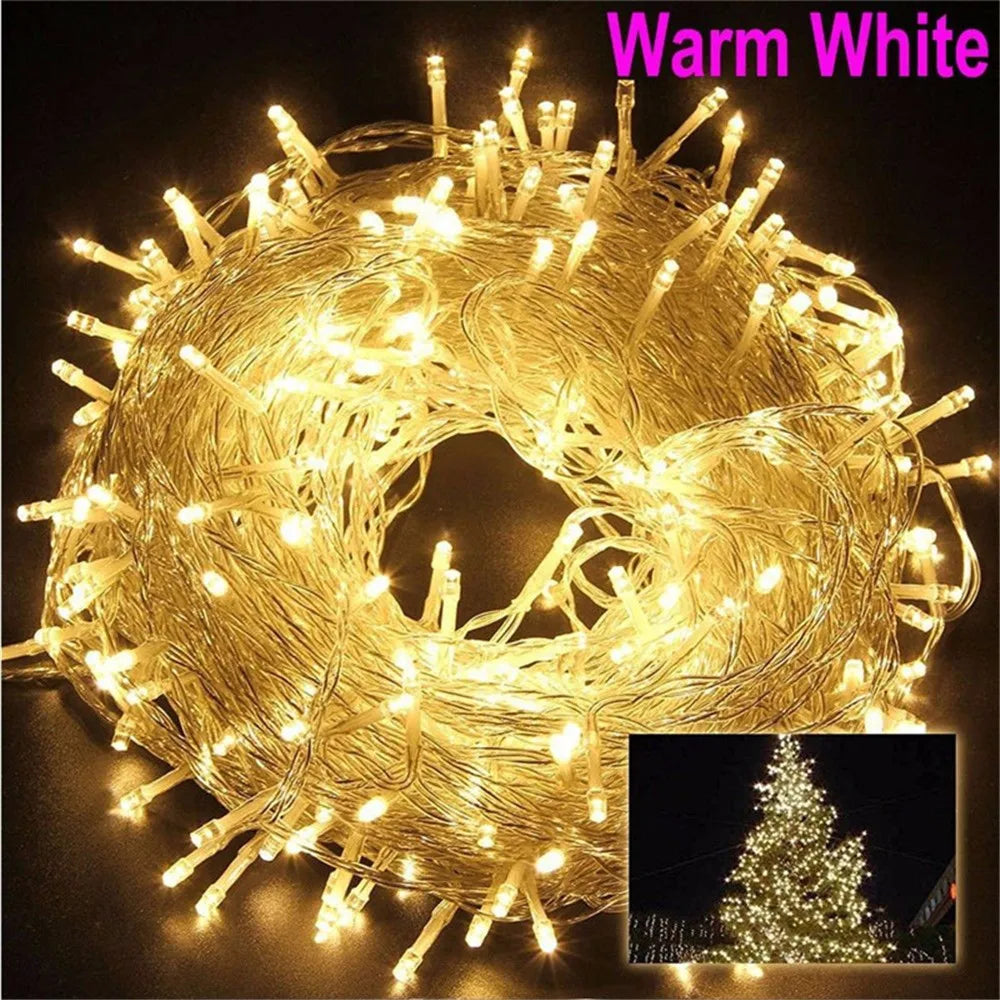 LED Fairy String Lights – 8 Modes, 5M–100M