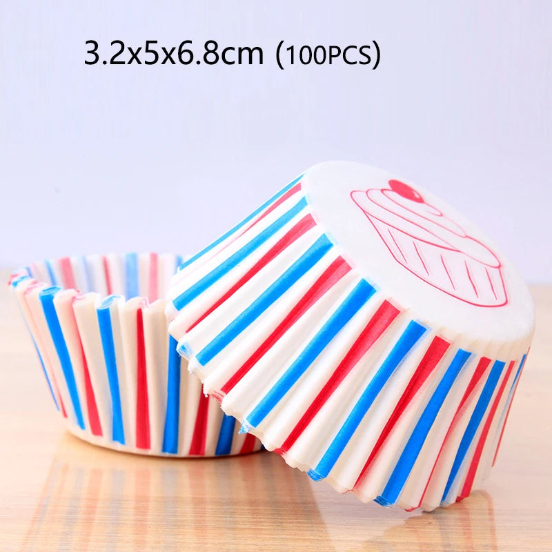 100/1000pcs Cake Paper Cups Mini Cupcake Cups Cake Cupcake Liner Baking Muffin Box Cup Case Tray Cake Molds Kitchen Pastry Tools