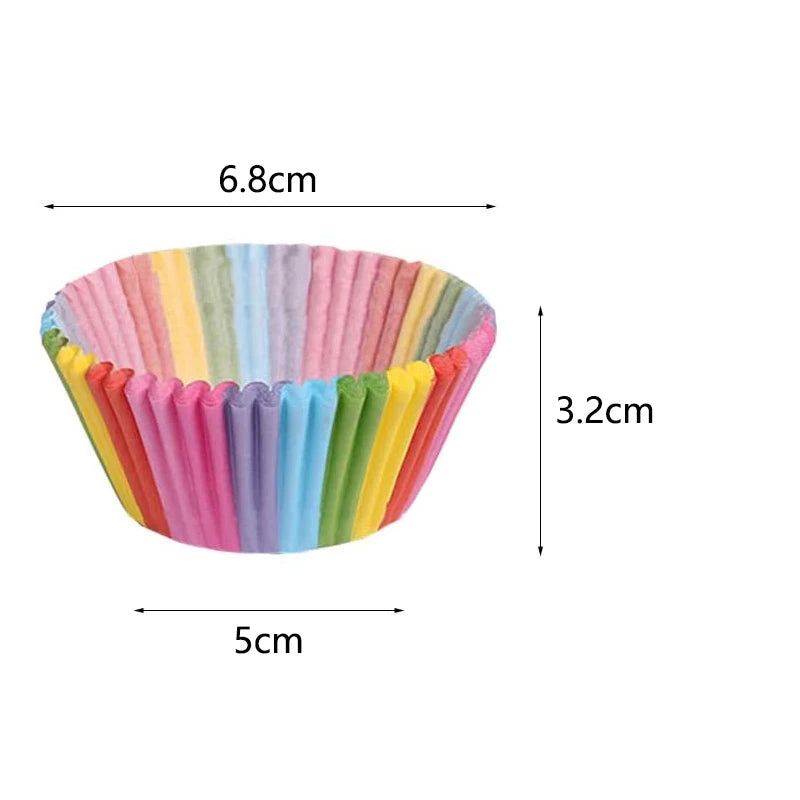 100/1000pcs Cake Paper Cups Mini Cupcake Cups Cake Cupcake Liner Baking Muffin Box Cup Case Tray Cake Molds Kitchen Pastry Tools