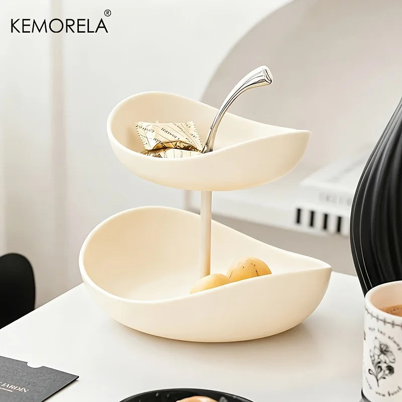 Ceramic 2 or 3-Tier Fruit & Dessert Platter – Elegant Home & Salon Display Stand