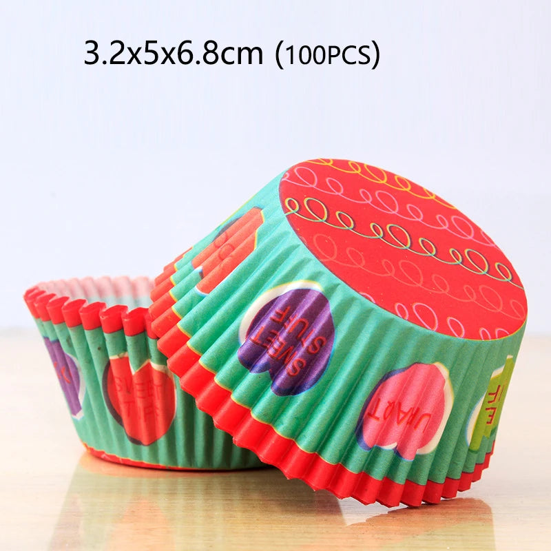 100/1000pcs Cake Paper Cups Mini Cupcake Cups Cake Cupcake Liner Baking Muffin Box Cup Case Tray Cake Molds Kitchen Pastry Tools