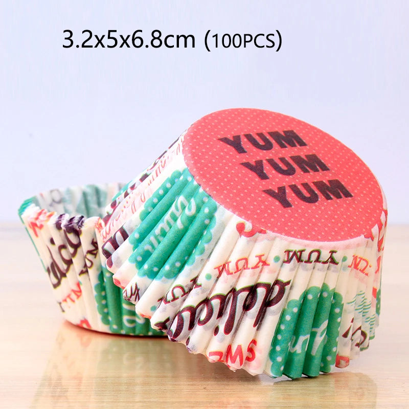 100/1000pcs Cake Paper Cups Mini Cupcake Cups Cake Cupcake Liner Baking Muffin Box Cup Case Tray Cake Molds Kitchen Pastry Tools