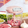 Manual Garlic Chopper & Meat Mincer – Rotating Press Crusher, 500ml or 900ml