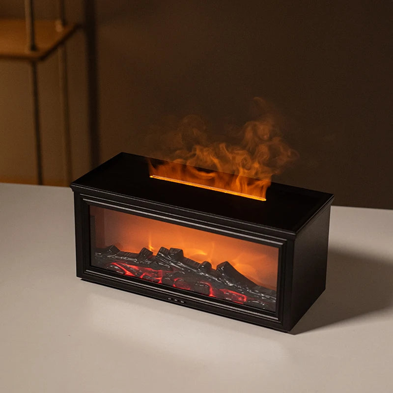 Flame Aromatherapy Diffuser – 7 Color LED