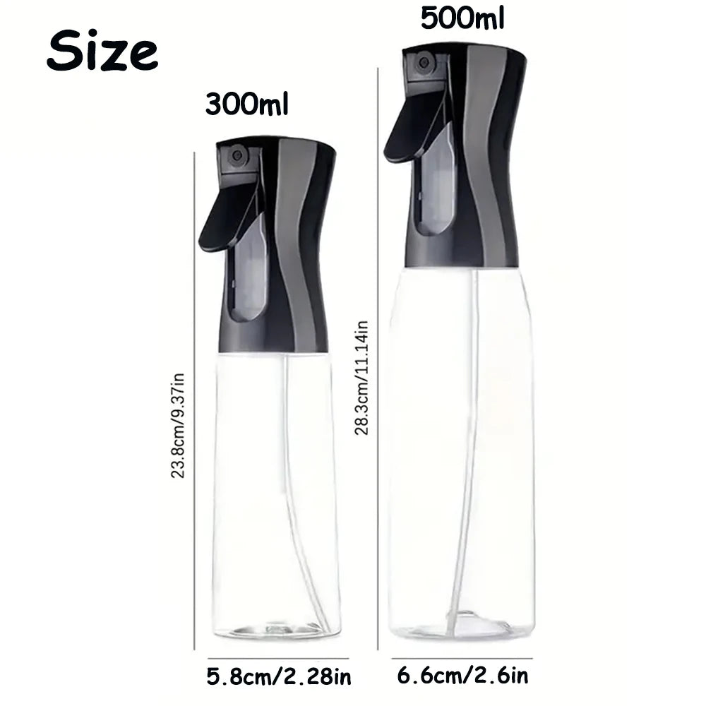 1-4Pcs Plastic Oil Sprayer Bottle 300ml/500ml Oil Dispenser Seasoning Sprayer Jar Kitchen Cooking BBQ Baking Roasting Picnic