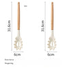 White Silicone & Wooden Handle Kitchen Utensils Set – 2 or 12 Pcs