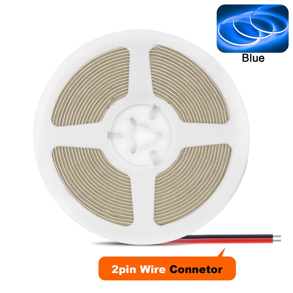 USB 5V COB LED Strip Light – 320 LEDs/m, Flexible Tape, 0.5–5m