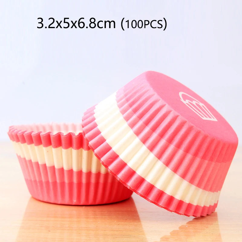 100/1000pcs Cake Paper Cups Mini Cupcake Cups Cake Cupcake Liner Baking Muffin Box Cup Case Tray Cake Molds Kitchen Pastry Tools