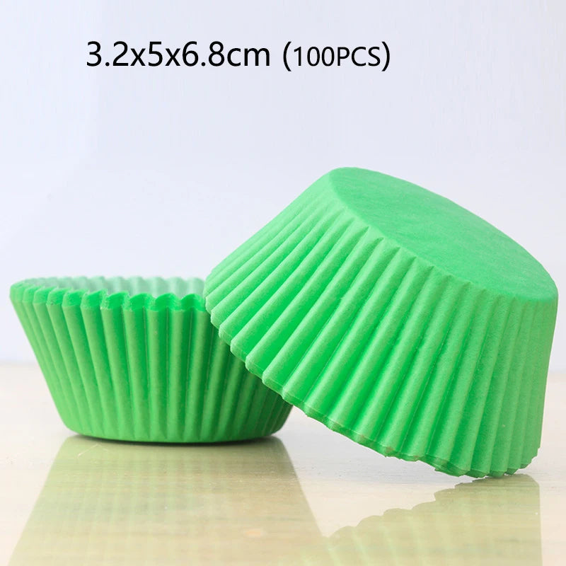 100/1000pcs Cake Paper Cups Mini Cupcake Cups Cake Cupcake Liner Baking Muffin Box Cup Case Tray Cake Molds Kitchen Pastry Tools