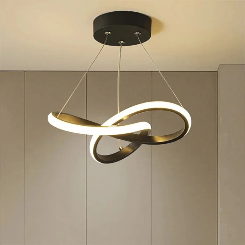 Modern LED Pendant Light – Irregular Streamlined Design
