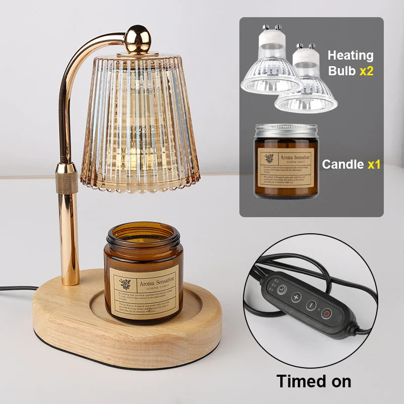 Dimmable Candle Warmer Lamp with Timer – 50W
