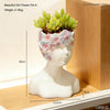 Girl Figure Resin Flower Pot – Decorative Plant Container for Home & Garden