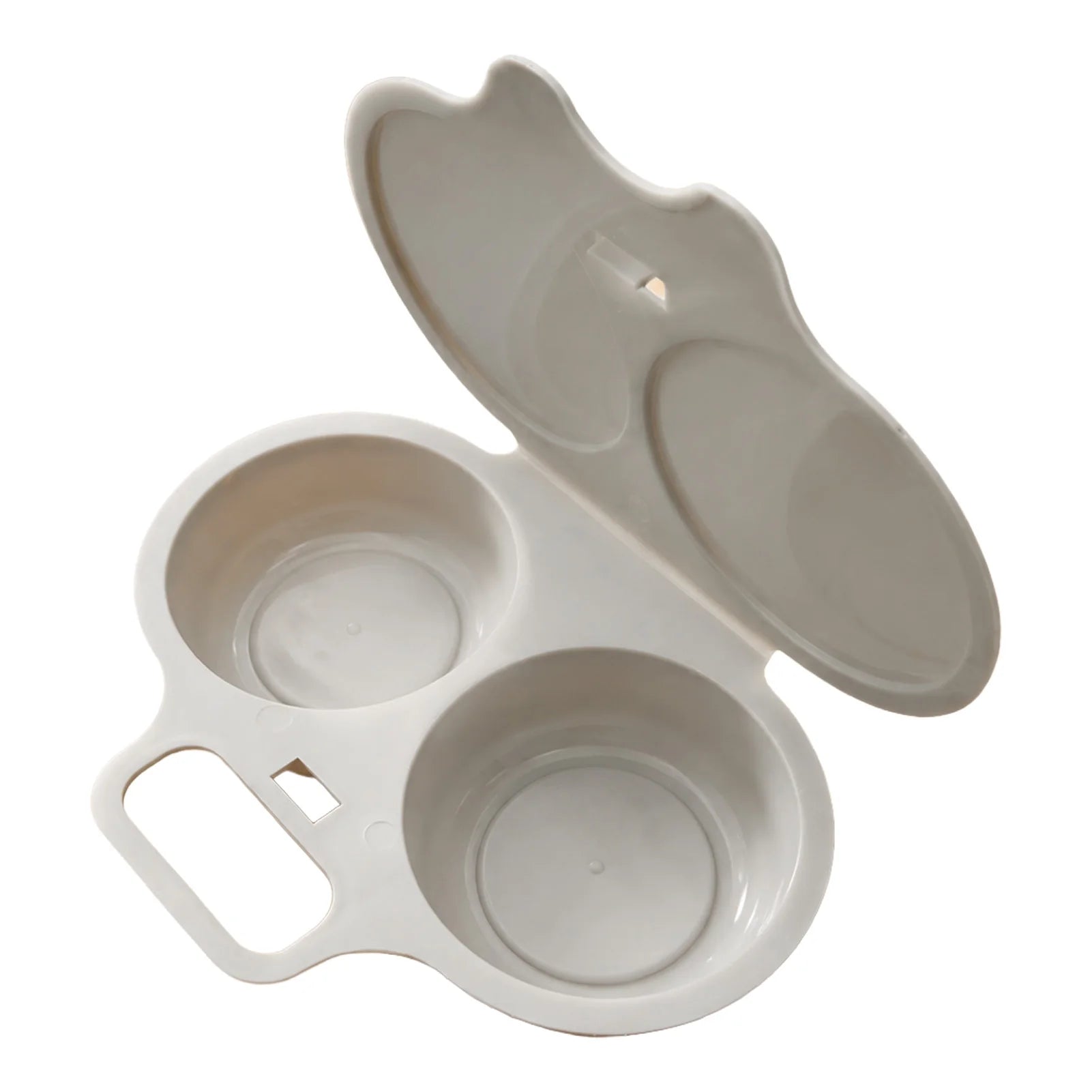 Egg Steamer Microwave Egg Cooker for Home Kitchen Dorm Office Meal Prep Food Grade PP Plastic Breakfast Mold Gray