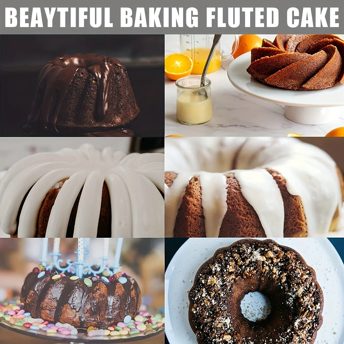 1pc Non-Stick Round Cake Pan, Easy Release Silicone Base for Cakes Bread, 180°C Heat-Resistant Baking Mold, Easy Clean