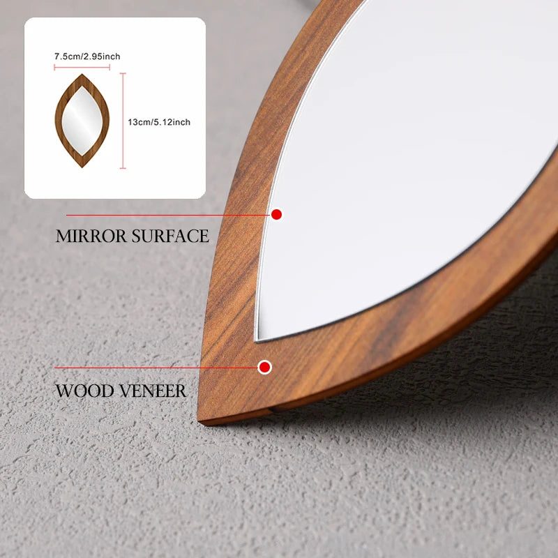 Boho Teardrop Acrylic Mirror Set – 4 Pieces Wall Decor