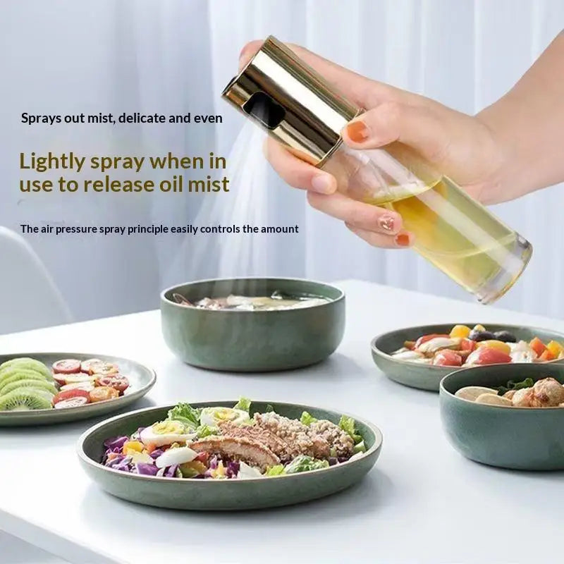 Glass Olive Oil Sprayer: Even Oil Mist Home Cooking Grilling Salad Healthy Diet Dispenser