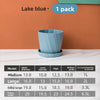 Large Breathable Ceramic-Style Plastic Flower Pot – Simple Modern Design