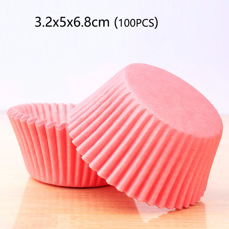 100/1000pcs Cake Paper Cups Mini Cupcake Cups Cake Cupcake Liner Baking Muffin Box Cup Case Tray Cake Molds Kitchen Pastry Tools