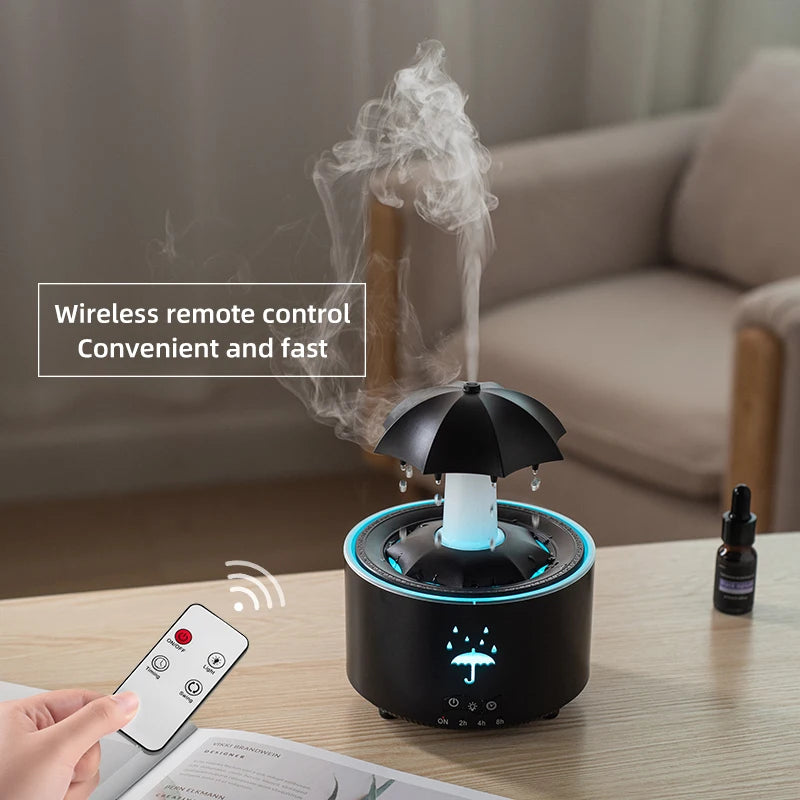 Cloud Rain Humidifier with Remote & Night Light