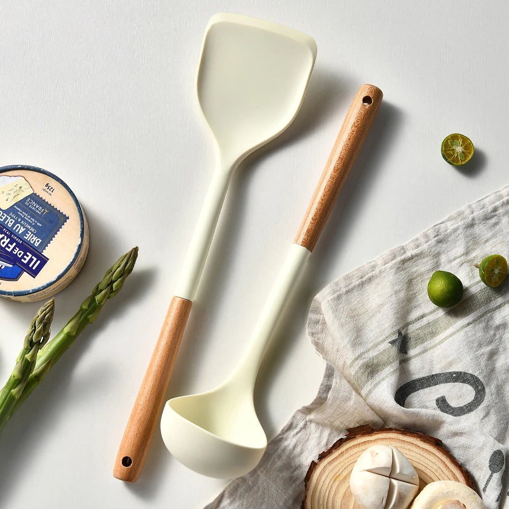 High-Temperature Silicone Cooking Spatula