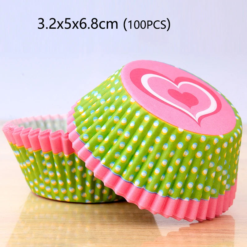 100/1000pcs Cake Paper Cups Mini Cupcake Cups Cake Cupcake Liner Baking Muffin Box Cup Case Tray Cake Molds Kitchen Pastry Tools