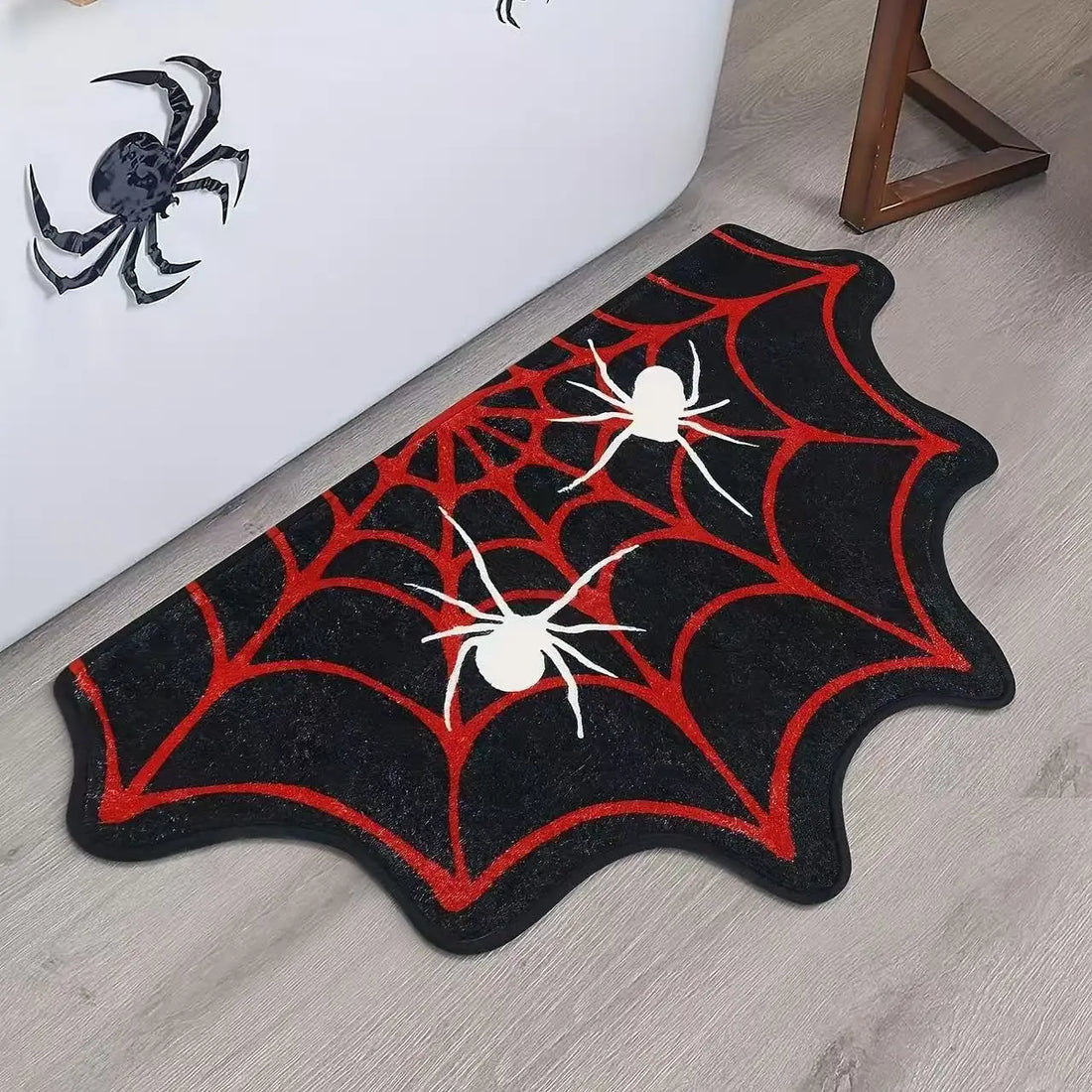 Halloween Spider Web Non-Slip Floor Mat