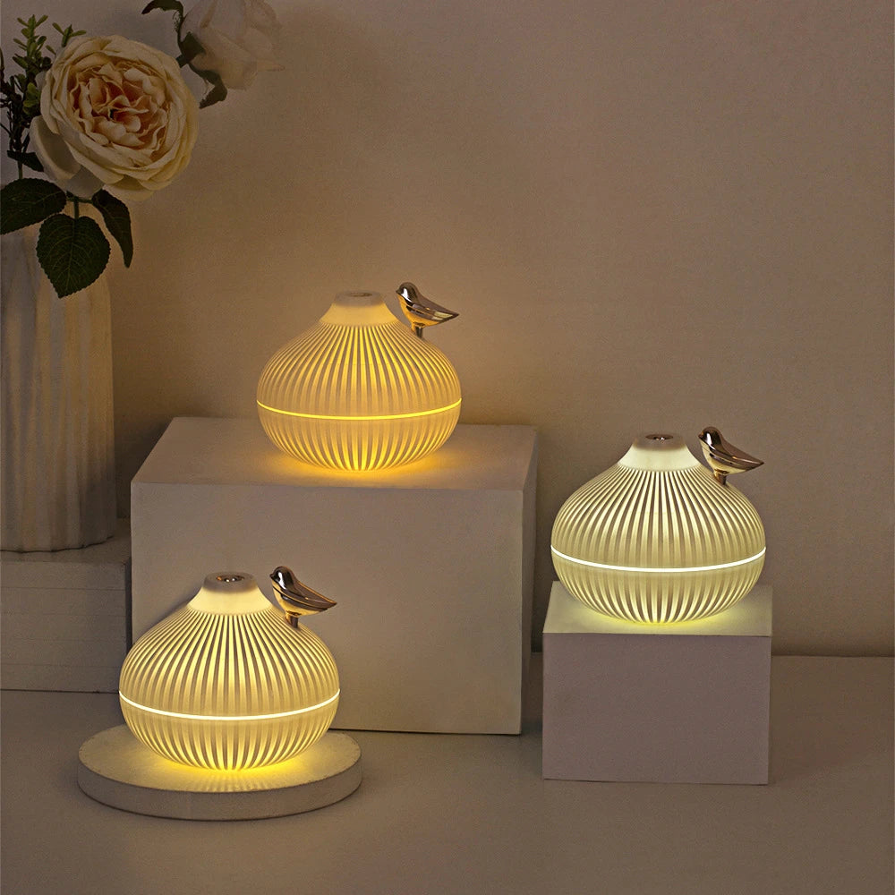 300ml USB Aroma Diffuser & Humidifier with Warm LED Light