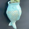 Wall Hanging Fish Flowerpot Rustic Style No-Drill Wall Mounted Planter Planter Pot Vintage Decorative Floral Ware Home Courtyard