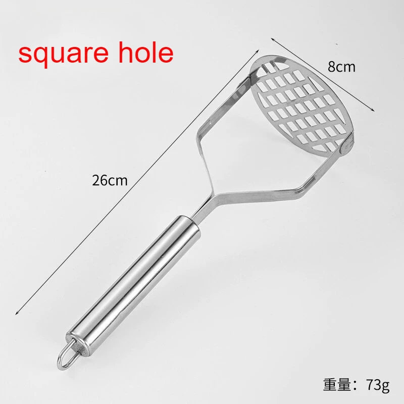 Stainless Steel Potato Masher – Ergonomic Non-Slip Vegetable Press
