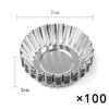 Aluminum 7cm Egg Tart Molds Stainless Steel Cupcake Mold Thickened Reusable Cake Cookie Mold Tin Kitchen Baking Tool cake mold