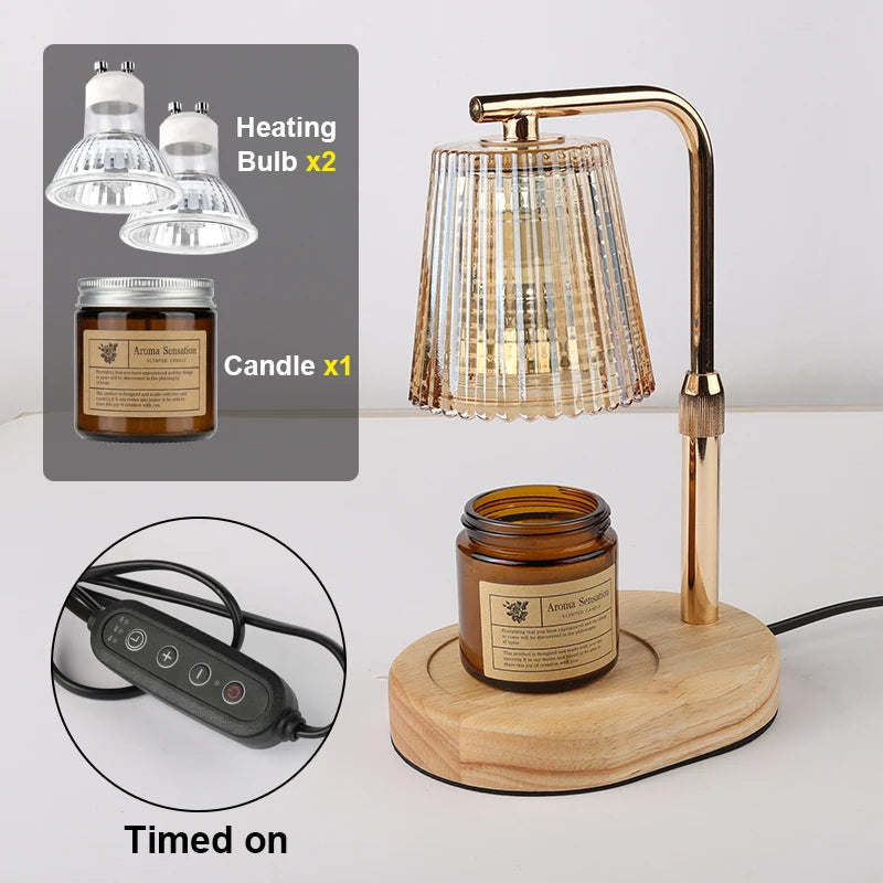 Dimmable Candle Warmer Lamp with Timer – 50W